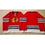 nhl jerseys mitchell and ness 1960-61 chicago blackhawks blank noname red [throwback]