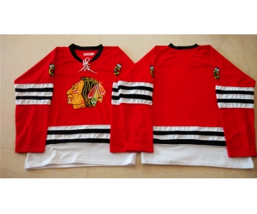 nhl jerseys mitchell and ness 1960-61 chicago blackhawks blank noname red [throwback]