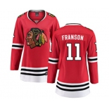 Women Chicago Blackhawks #11 Cody Franson Fanatics Branded Red Home Breakaway NHL Jersey