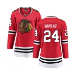 Women Chicago Blackhawks #24 Martin Havlat Fanatics Branded Red Home Breakaway NHL Jersey