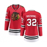 Women Chicago Blackhawks #32 Michal Rozsival Fanatics Branded Red Home Breakaway NHL Jersey