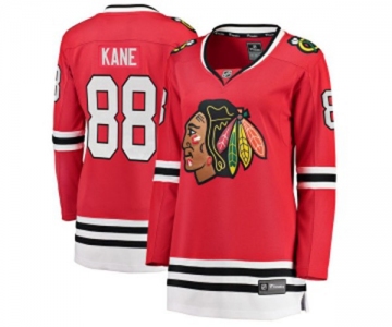 Women Chicago Blackhawks #88 Patrick Kane Fanatics Branded Red Home Breakaway NHL Jersey