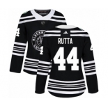 Women's Adidas Chicago Blackhawks #44 Jan Rutta Authentic Black 2019 Winter Classic NHL Jersey