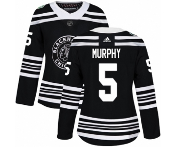 Women's Adidas Chicago Blackhawks #5 Connor Murphy Authentic Black 2019 Winter Classic NHL Jersey