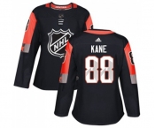 Women's Adidas Chicago Blackhawks #88 Patrick Kane Authentic Black 2018 All-Star Central Division NHL Jersey