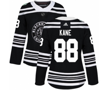 Women's Adidas Chicago Blackhawks #88 Patrick Kane Authentic Black 2019 Winter Classic NHL Jersey