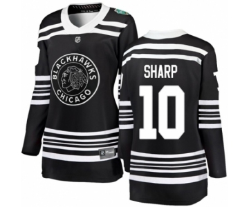 Women's Chicago Blackhawks #10 Patrick Sharp Black 2019 Winter Classic Fanatics Branded Breakaway NHL Jersey