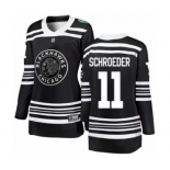 Women's Chicago Blackhawks #11 Jordan Schroeder Black 2019 Winter Classic Fanatics Branded Breakaway NHL Jersey