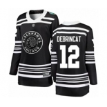 Women's Chicago Blackhawks #12 Alex DeBrincat Black 2019 Winter Classic Fanatics Branded Breakaway NHL Jersey