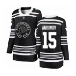 Women's Chicago Blackhawks #15 Artem Anisimov Black 2019 Winter Classic Fanatics Branded Breakaway NHL Jersey