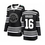 Women's Chicago Blackhawks #16 Marcus Kruger Black 2019 Winter Classic Fanatics Branded Breakaway NHL Jersey