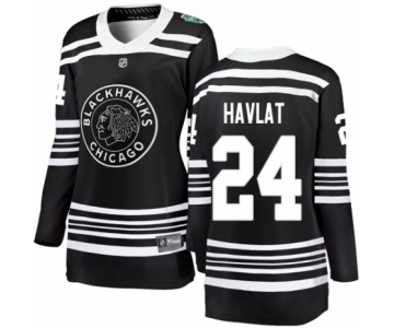 Women's Chicago Blackhawks #24 Martin Havlat Black 2019 Winter Classic Fanatics Branded Breakaway NHL Jersey