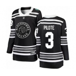 Women's Chicago Blackhawks #3 Pierre Pilote Black 2019 Winter Classic Fanatics Branded Breakaway NHL Jersey