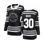 Women's Chicago Blackhawks #30 Cam Ward Black 2019 Winter Classic Fanatics Branded Breakaway NHL Jersey