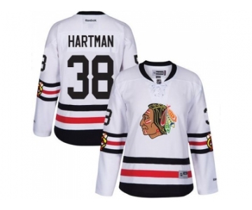 Women's Chicago Blackhawks #38 Ryan Hartman White 2017 Winter Classic Stitched NHL Jersey