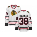 Women's Chicago Blackhawks #38 Ryan Hartman White Road Stitched NHL Jersey