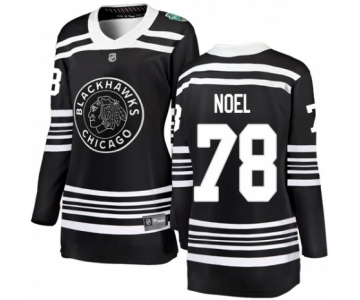 Women's Chicago Blackhawks #78 Nathan Noel Black 2019 Winter Classic Fanatics Branded Breakaway NHL Jersey