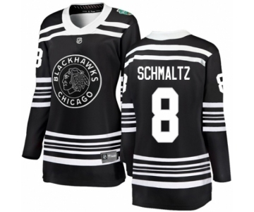 Women's Chicago Blackhawks #8 Nick Schmaltz Black 2019 Winter Classic Fanatics Branded Breakaway NHL Jersey