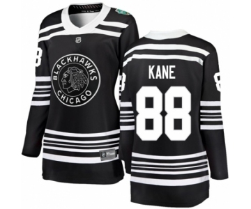 Women's Chicago Blackhawks #88 Patrick Kane Black 2019 Winter Classic Fanatics Branded Breakaway NHL Jersey