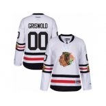 Women's Reebok Chicago Blackhawks #00 Clark Griswold Authentic White 2017 Winter Classic NHL Jersey