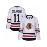 Women's Reebok Chicago Blackhawks #11 Andrew Desjardins Authentic White 2017 Winter Classic NHL Jersey