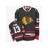 Women's Reebok Chicago Blackhawks #13 CM Punk Authentic Black Third NHL Jersey