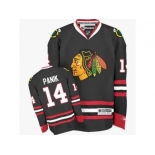 Women's Reebok Chicago Blackhawks #14 Richard Panik Authentic Black Third NHL Jersey