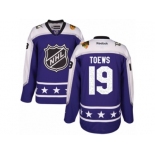 Women's Reebok Chicago Blackhawks #19 Jonathan Toews Authentic Purple Central Division 2017 All-Star NHL Jersey