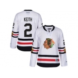 Women's Reebok Chicago Blackhawks #2 Duncan Keith 2017 Winter Classic White Stitched NHL Jersey