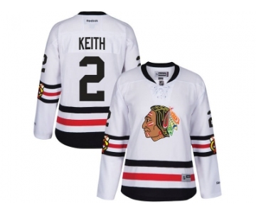 Women's Reebok Chicago Blackhawks #2 Duncan Keith 2017 Winter Classic White Stitched NHL Jersey