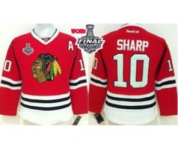 women nhl jerseys chicago blackhawks #10 sharp red[2015 stanley cup][patch A]