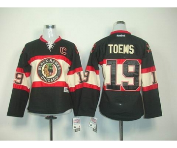 women nhl jerseys chicago blackhawks #19 toews black