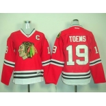 women nhl jerseys chicago blackhawks #19 toews red