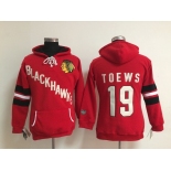 women nhl jerseys chicago blackhawks #19 toews red[pullover hooded sweatshirt]