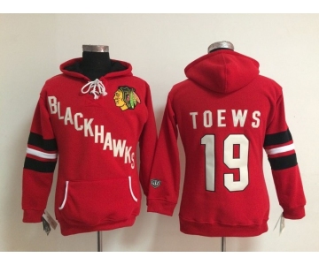 women nhl jerseys chicago blackhawks #19 toews red[pullover hooded sweatshirt]