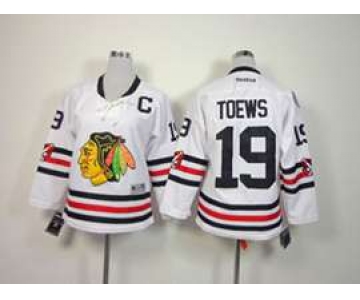 women nhl jerseys chicago blackhawks #19 toews white[2015 winter classic]