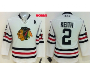 women nhl jerseys chicago blackhawks #2 keith white[2015 winter classic]