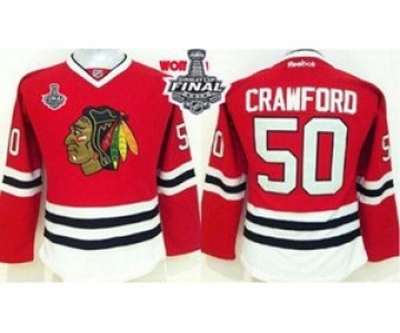 women nhl jerseys chicago blackhawks #50 crawford red[2015 stanley cup]