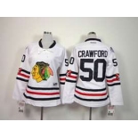 women nhl jerseys chicago blackhawks #50 crawford white[2015 winter classic]