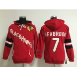 women nhl jerseys chicago blackhawks #7 seabrook red[pullover hooded sweatshirt]