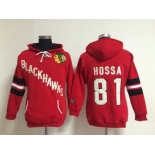 women nhl jerseys chicago blackhawks #81 hossa red[pullover hooded sweatshirt]