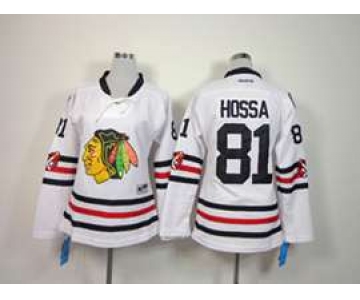 women nhl jerseys chicago blackhawks #81 hossa white[2015 winter classic]