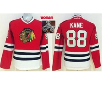 women nhl jerseys chicago blackhawks #88 kane red[2015 winter classic][2015 Stanley cup champions]