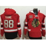 Chicago Blackhawks #88 Patrick Kane Red Name & Number Pullover NHL Hoodie