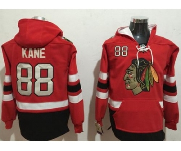 Chicago Blackhawks #88 Patrick Kane Red Name & Number Pullover NHL Hoodie