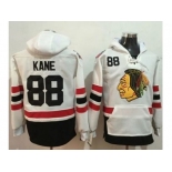 Chicago Blackhawks #88 Patrick Kane White Name & Number Pullover NHL Hoodie