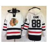 Chicago Blackhawks #88 Patrick Kane White Sawyer Hooded Sweatshirt 2017 Winter Classic Stitched NHL Jersey