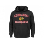 Chicago Blackhawks Majestic Black Heart & Soul Hoodie