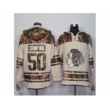 Men's Chicago Blackhawks #50 Corey Crawford Cream Camo Stitched NHL Jersey