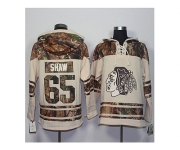 Men's Chicago Blackhawks #65 Andrew Shaw Cream Camo Stitched NHL Jersey